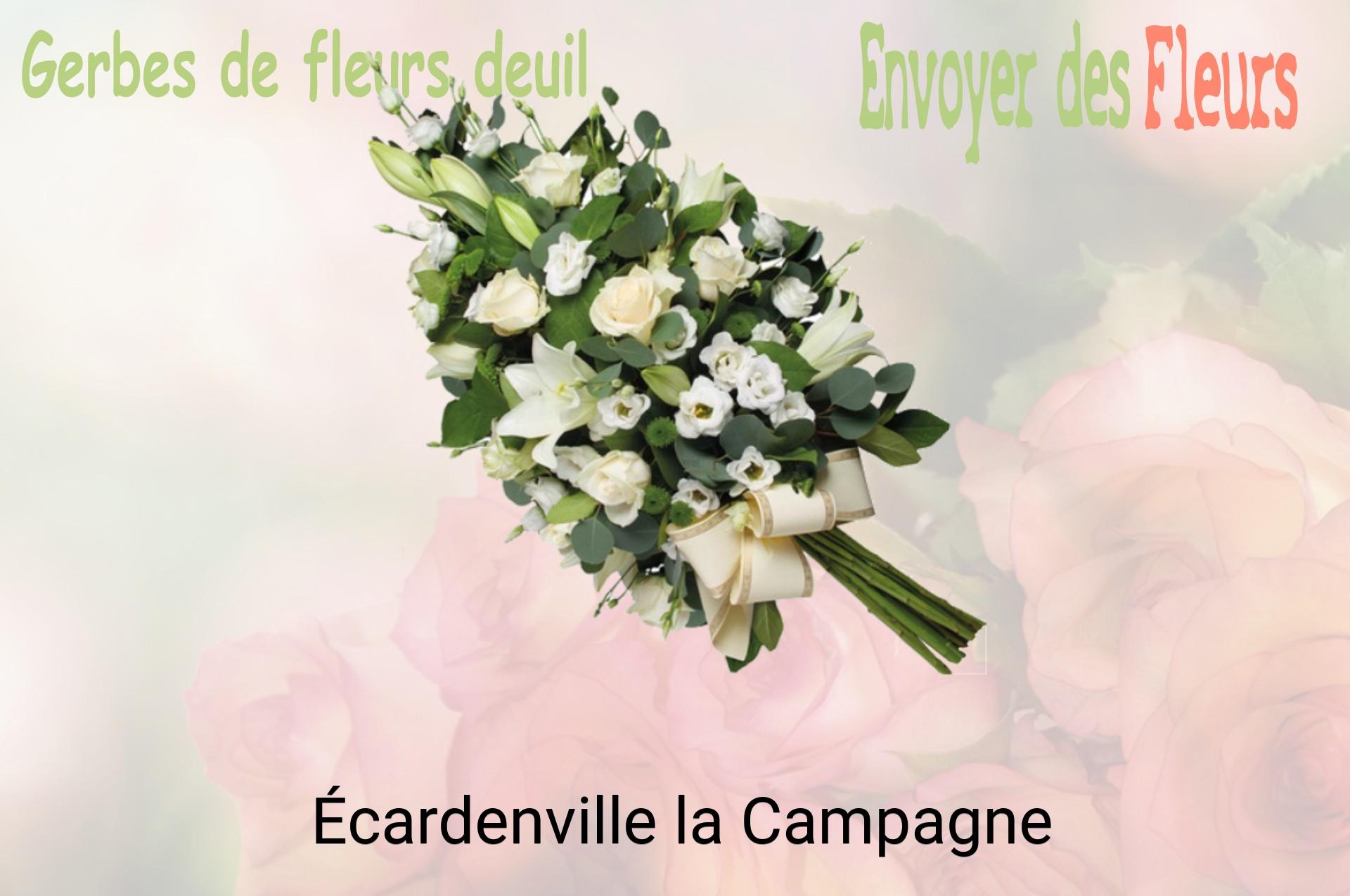 Gerbe de fleurs de deuil livrée à Écardenville-la-Campagne